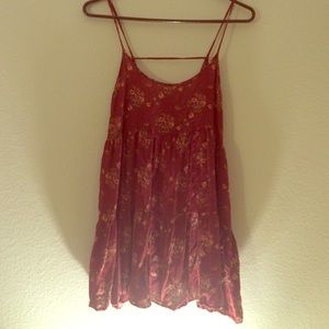 TRADED Flower print open back sundress