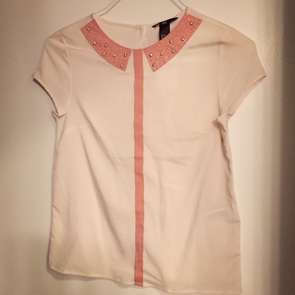 H&M Trompe L'oeil Silk Top
