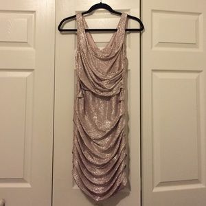 Pink shimmer dress