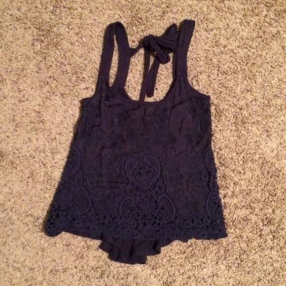 Hollister Navy Blue Top