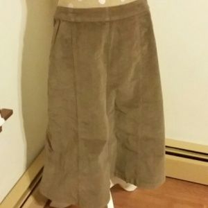 Courderoy tan skirt