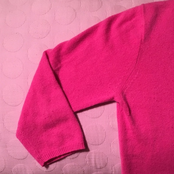 J. Crew Pink Cashmere sweater with 3/4 sleeves - Picture 4 of 4