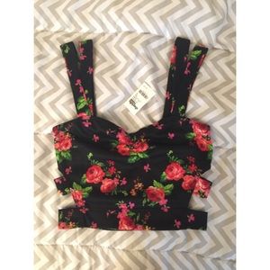 Floral Charlotte Russe crop top