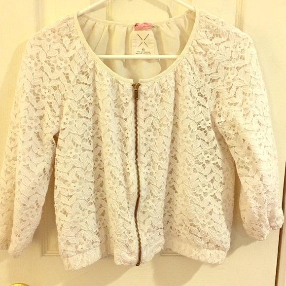 ♥️Silence + Noise lined lace zip up