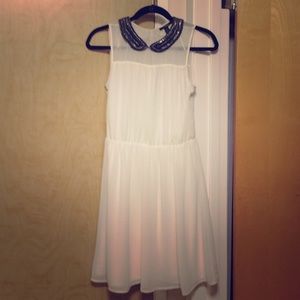 Zara chiffon bib dress