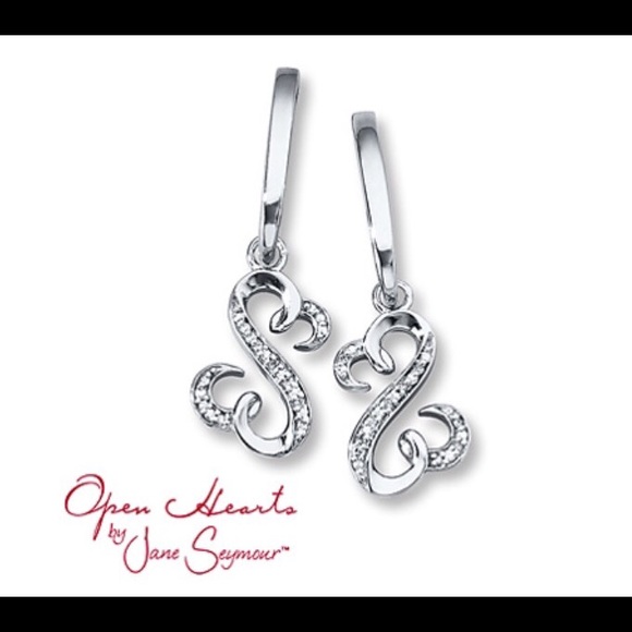 Kay Open Hearts Earrings by Jane Seymour