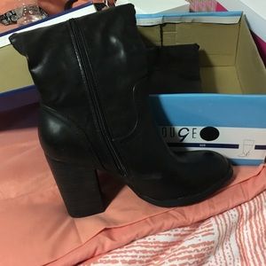 Black Leather Boots