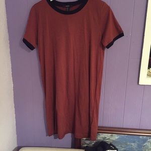 Rust and Black Forever 21 (NWT) T Shirt Dress
