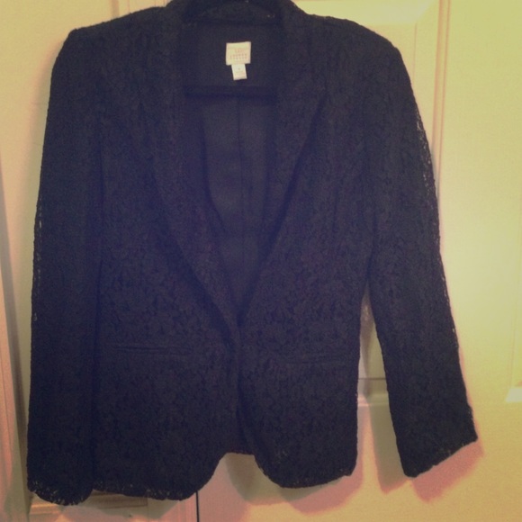 Black all lace blazer