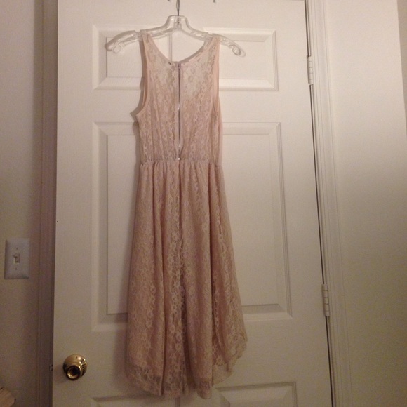 Baby pink hi-low dress - Picture 2 of 2