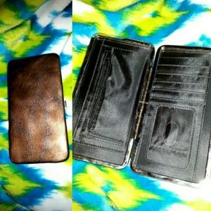 Women's Faux Leather Snap Wallet