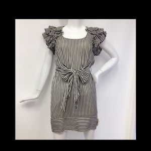 French Connection, black & white stripe