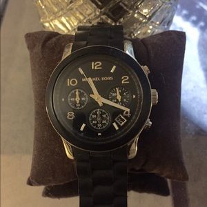 Michael Kors Black & Gold Watch