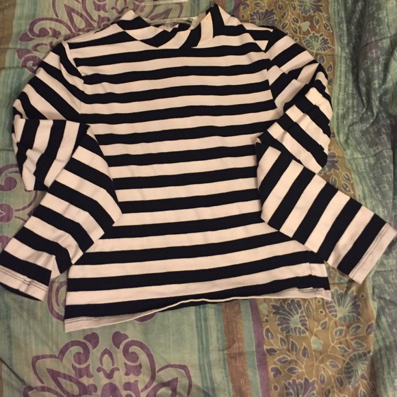 Stripped Cowl Neck Long Sleeve and watch bundle