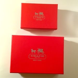 Coach gift boxes