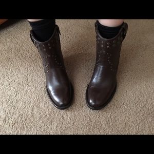 Stetson chocolate brown leather boots