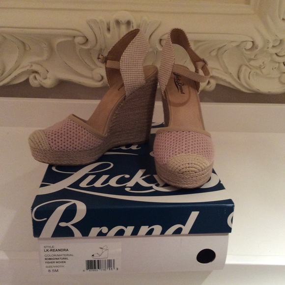 Lucky brand canvas wedges