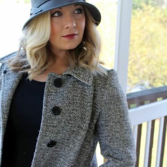 70s Vintage Wool Plaid Overcoat
