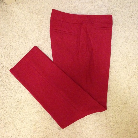 red dress pants