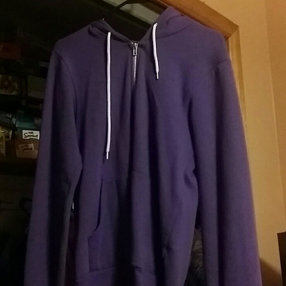 Purple zip up