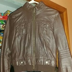 *****PRICED REDUCED*****Brown leather jacket