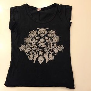 Free People Black T Shirt