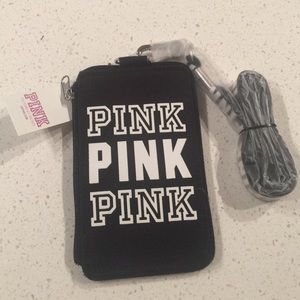 VS Pink ID Wallet and Lanyard
