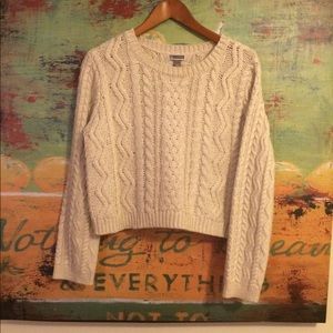 Chelsea 28 cropped cable knit sweater