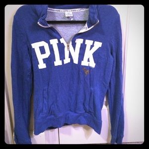 VS Pink Half Zip Sweatshirt