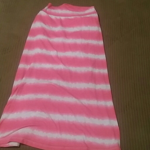 Pink maxi skirt size 7/8
