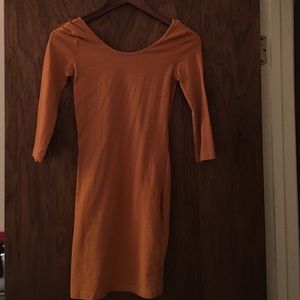 Cute mustard colored mini dress