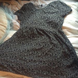 Black floral dress from H&M