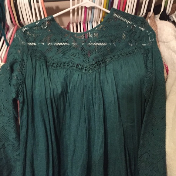 Free People dress. Never worn. Gorgeous Teal Blue!