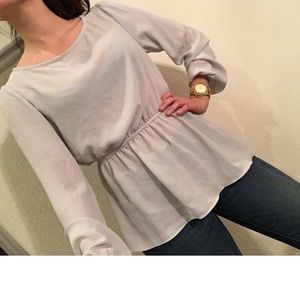 Light grey blouse with tags