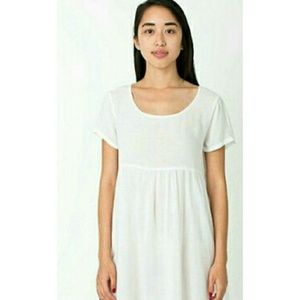 American Apparel White Babydoll Dress - sz M