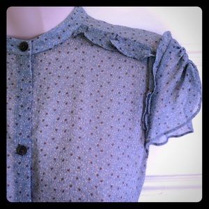 Delicate 🌾Banana Republic Sheer Button Down