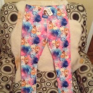 Frozen leggings(kids) + Pink headband