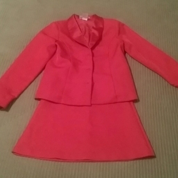 Childrens pageant interview suit red size 7 y