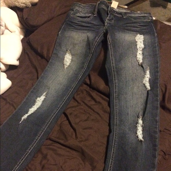 Blue asphalt "ripped" jeans size 3