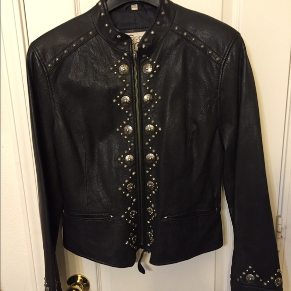 Cripple Creek 100% leather studded jacket