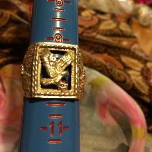 CHRISTMAS SALE hills gold eagle ring