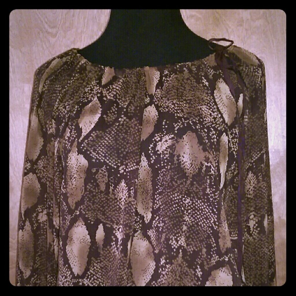 Snake Skin Print Blouse
