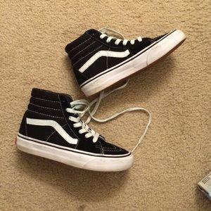 Black And White Sk8 Hi Vans