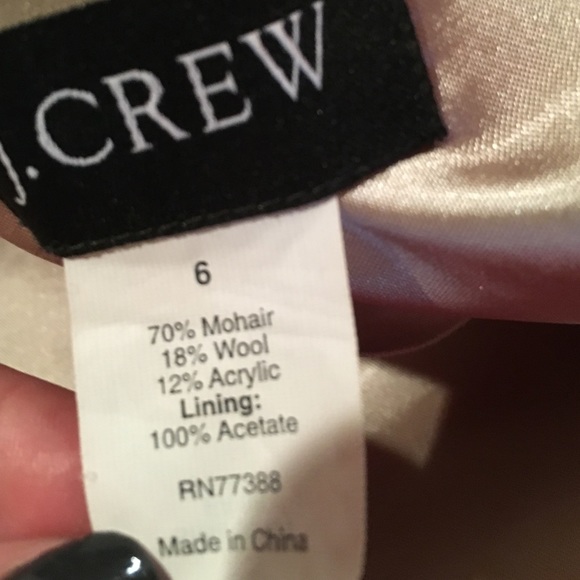 J.Crew orange wool jacket.  Size 6 - Picture 3 of 3