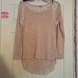 Cream with Lace Light Sweater