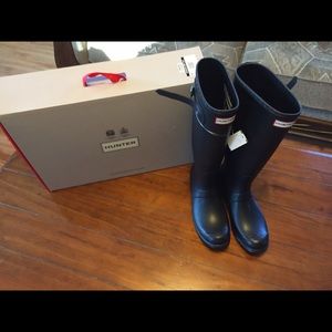 Nib Original Black tall Hunter boots sz 10