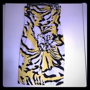 Express abstract print dress