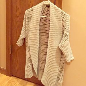 Grey knit cardigan