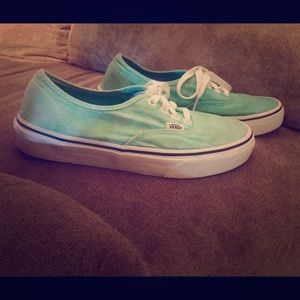 Mint Vans size 7.5