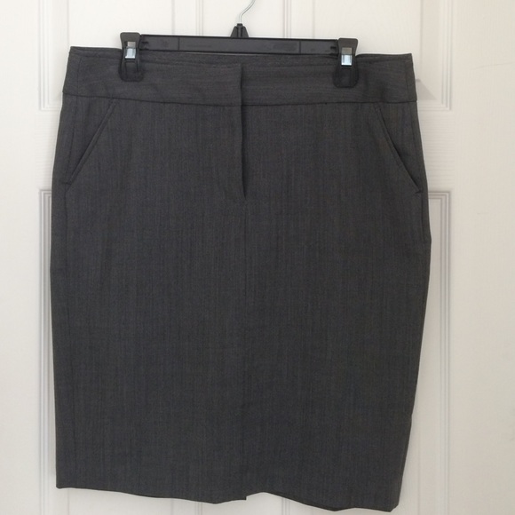 Gray Travel Suit Skirt from The Limited